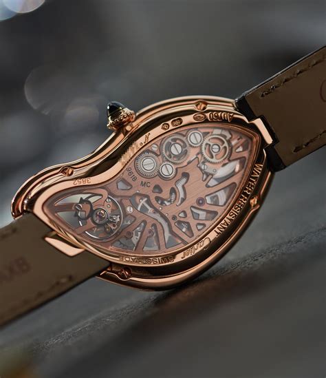 cartier crash skeleton rose gold